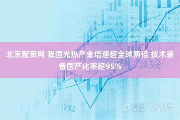 北京配资网 我国光热产业增速超全球两倍 技术装备国产化率超95%